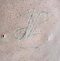 Gorka Lívia (1925-2011): Madaras váza pár (2db). Festett, mázas kerámia, jelzett, egyiken apró máz h...