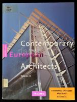 Dirk Meyhöfer: Contemporary European Architects 2. Köln, 1995, Taschen. Angol nyelven. Kiadói papírkötés.
