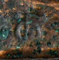 Medgyessy Ferenc (1881-1958): Kőrősi Csoma Sándor.  Öntött, patinázott bronz falikép, jelzett, 34×28...