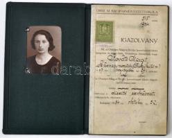 cca 1940 Egy Kováts Margit sz 1907. nevű iparművész leckekönyve + neki írt levelek