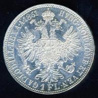 Ausztria 1861A 1Fl Ag T:1-/2+
