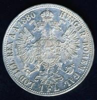 Ausztria 1880. 1Fl Ag T:2/2-