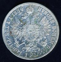 Ausztria 1884. 1Fl Ag T:2/2-