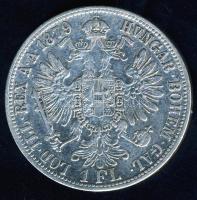 Ausztria 1879. 1Fl Ag T:3/3-