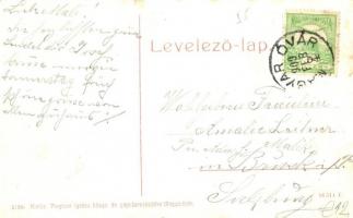 Magyaróvár, Mosonmagyaróvár; Városház utca, üzlet. W. L. (?) 2166. Kiadja Pingitzer Ignác (EK)