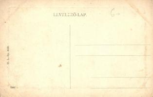 Makó, Széchenyi tér, Korona szálloda, Városháza, piaci árusok. W. L. Bp. 4120. (EK)