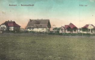 1912 Balatonszárszó, Villa sor. Müller Samu kiadása (EK)