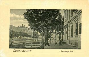 Barcs, Széchenyi utca, üzlet. W. L. Bp. 5009. Kiadja Schwarcz Adolf (EK)