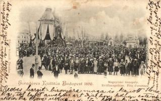 1896 Budapest, Ezredéves Kiállítás megnyitási ünnepélye / Eröffnungsfeier (EK)