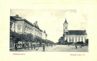 Békéscsaba, Kossuth Lajos tér, Evangélikus templom. W. L. Bp. 4013. (EK)