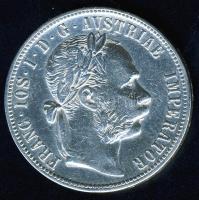 Ausztria 1891. 1Fl Ag T:3/3+