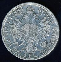 Ausztria 1886. 1Fl Ag T:3/3+