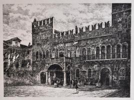 Luka Koper - port of Koper 8 db jelzett és számozott rézkarcot tartalmazó plüss mappa / Port of Kope...