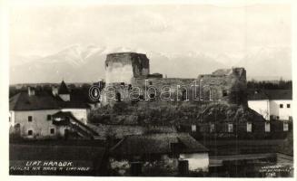 Liptóújvár, Liptovsky Hrádok; Pohlad na Hrad a Lipt. Hole / látkép, várrom / general view, castle ruins. Lumen 1142.