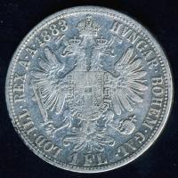 Ausztria 1883. 1Fl Ag T:3/3+