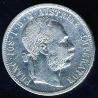 Ausztria 1891. 1Fl Ag T:3/3+