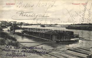 1912 Szeged, Tisza part, Regdon fürdő és úszóiskola (fl)
