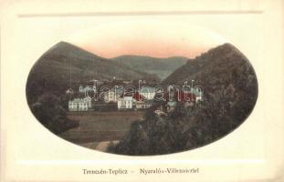 Trencsénteplic, Trencianske Teplice; Nyaralók. kiadja Ucsnay József 5109. / Villenviertel / Villas