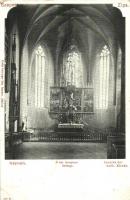 Késmárk, Kezmarok; Római katolikus templom, belső, oltár. Kiadja Feitzinger Ede 902/12.  / Inneres der kath. Kirche / Catholic church, interior, altar (EK)