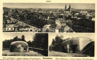 Komárom, Komárno; látkép, Cseh erődítmény a trianoni határon (Erzsébetsziget) / general view, Czech fortress by the border, concrete bunker