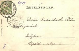 1905 Nagyappony, Appony, Oponice; könyvtár belső a kastélyban. Seefehlner J. L. kiadása / library in...