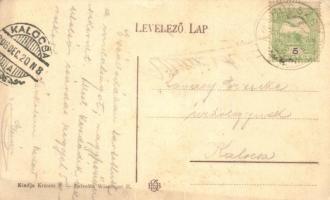 1906 Hódság, Odzaci, Hanfhausen; Krausz Ferenc Tulipán szállodája és saját kiadása. Felvette Wissing...