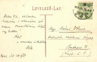 1910 Ruttky, Vrutky; Vágvölgyi vasútvonal, hajtány a síneken / Povazie railway, handcar, Vah valley