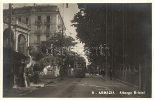 Abbazia, Opatija; Albergo Bristol / hotel, tram to Laurana