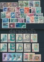 1952 - 1961 15 sor (5 pecsételt) + 6 bélyeg (néhány érték rozsdás, sárgás gumi), 1952 - 1961 15 sets (5 cancelled) + 6 stamps (some stained, yellow gum)