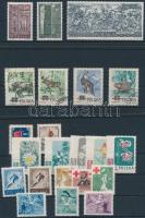 1952 - 1961 15 sets (5 cancelled) + 6 stamps (some stained, yellow gum) 1952 - 1961 15 sor (5 pecsét...