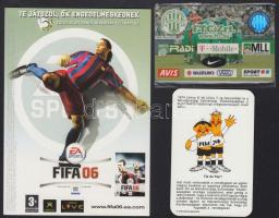 21 db sporttal, főleg a Fradival kapcsolatos nyomtatvány