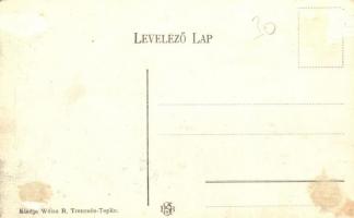 Trencsénteplic, Trencianske Teplice; Nyaraló telep. Kiadja Weisz R. / Villen Viertel / villas (Rb)