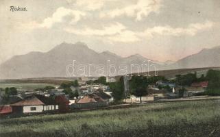 Rókus, Rakúsy; látkép, templomok. Kiadja Feitzinger Ed. / general view, churches (EK)