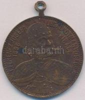 1896. "Árpád a honalapító / Ferenc József a legalkotmányosabb király" Br jubileumi emlékér...