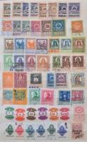 Több mint 350 db-os okmánybélyeg gyűjtemény jó darabokkal, változatokkal a kezdetektől 6 lapos (hián...