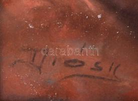 Diósy Antal (1895-1977): Félakt. Pasztell, papír, üvegezett keretben, 68×48 cm