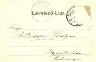 1904 Beszterce, Bistritz, Bistrita; Marktplatz / Piac tér, Carl Lebkuchner, Johann Lutsch, Geckner ü...