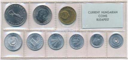 1974. 2f-10Ft (9xklf) érmés forgalmi sor fóliatokban T:1 Adamo FO7