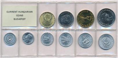 1986. 2f-20Ft (10xklf) érmés forgalmi sor fóliatokban T:1 Adamo FO19