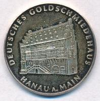 Németország DN Hanau Városháza jelzett Ag emlékérem dísztokban (6,57g/0.986/26mm) T:1- (eredetileg PP) Germany ND Deutsches Goldschmiedenhaus - Hanau hallmarked Ag commemorative medallion in case (6,57g/0.986/26mm) C:AU (originally PP)