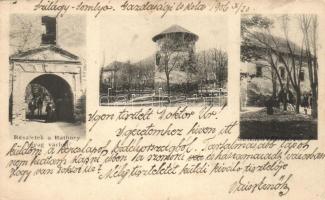 1906 Szilágysomlyó, Simleu Silvaniei; Báthory lovag vár részletei. Kiadja Veres Károly / castle (EK)