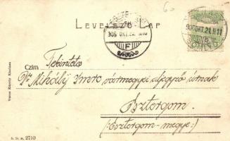 1906 Szilágysomlyó, Simleu Silvaniei; Báthory lovag vár részletei. Kiadja Veres Károly / castle (EK)