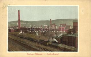 Resicabánya, Resita; Kokszgyár, iparvasút, vagonok. Kiadja Braumüller L. / coke works, industrial railway, wagons (EK)