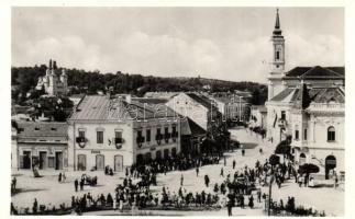 1940 Zilah, Zalau; bevonulás. Éder és Seres Samu üzlete / entry of the Hungarian troops, shops