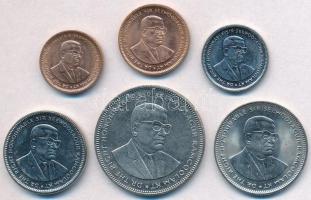 Mauritius 1987. 1c-5R (6xklf) T:1- Mauritius 1987. 1 Cent - 5 Rupees (6xdiff) C:AU