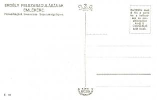 1940 Sepsiszentgyörgy, Sfantu Gheorghe; bevonulás katonákkal / entry of the Hungarian troops