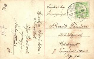 1912 Pöstyén, Pistyan, Piestany; Király sor / villa alley / Königszeile (EK)