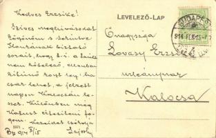 1914 Budapest VII. Első Biztosító Intézet Katonai szolgálat esetére, élet és gyermekbiztosító társas...