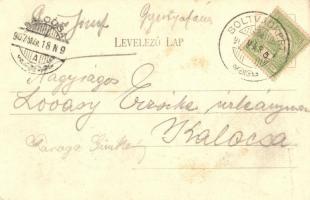 1907 Soltvadkert, Kossuth szobor. Kis János kiadása  (EK)