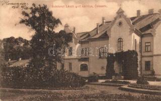 1911 Őrmező, Strázske; Gróf Széchenyi László kastélya. Hossza Gyula kiadása / castle (EK)